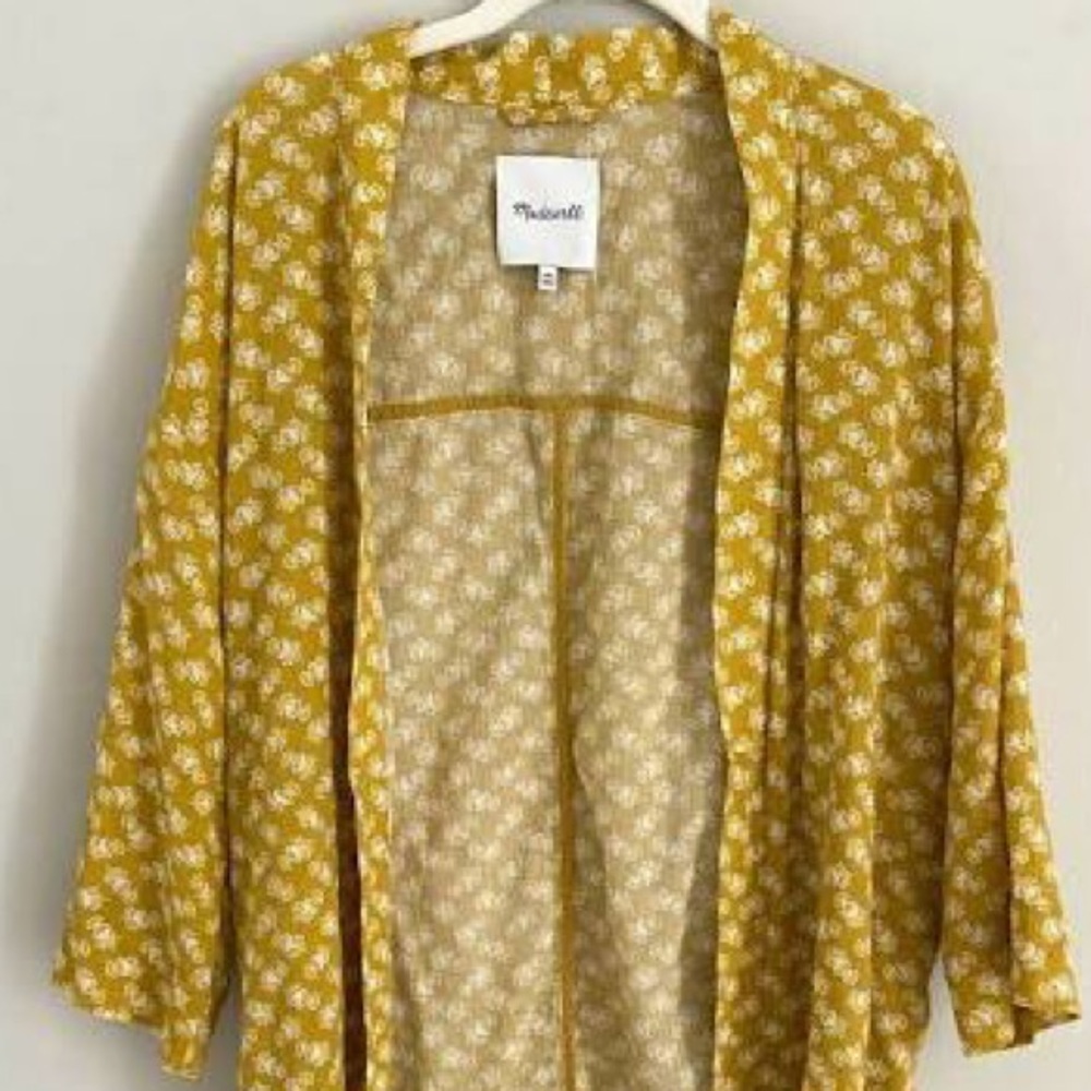 Madewell 100% cotton kaftan kimono coverup